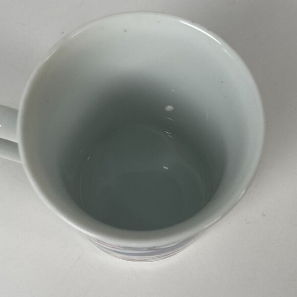 Vintage 1996 Bluebird Dogwood Flowers Coffee Mug Cup Porcelain Cottagecore - Picture 4 of 6